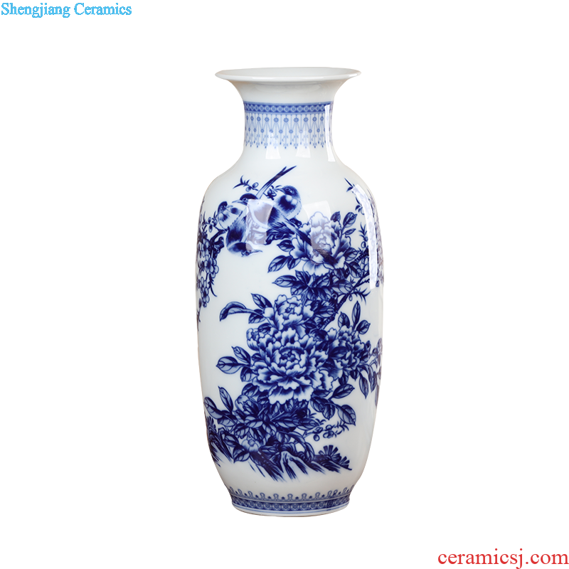 Jingdezhen ceramics large gourd vase furnishing articles contracted and contemporary home sitting room adornment rich ancient frame furnishing articles