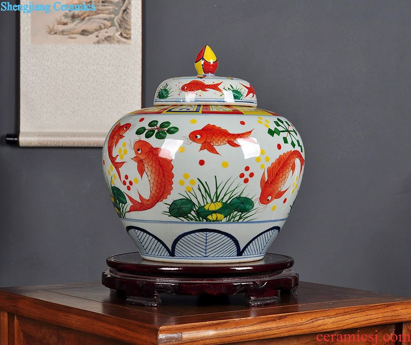 Jingdezhen ceramics vase rich ancient frame sitting room adornment small gourd furnishing articles furnishing articles decoration household arts and crafts