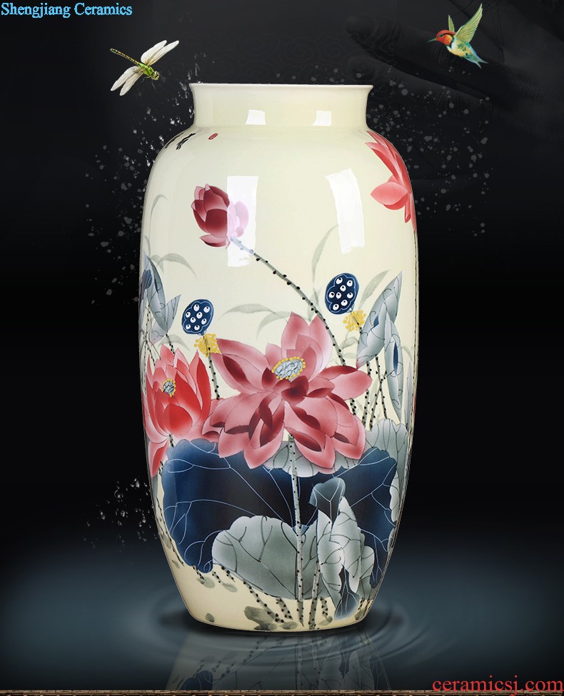 Jingdezhen hand-painted ceramics of blue and white porcelain vase Imitation of classical Ming and qing dynasties antique rich ancient frame furnishing articles Household act the role ofing is tasted