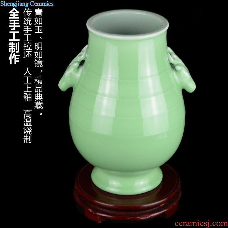 Jingdezhen ceramics celebrity hand-painted porcelain of blue and white porcelain vase household act the role ofing is tasted rich ancient frame large sitting room place