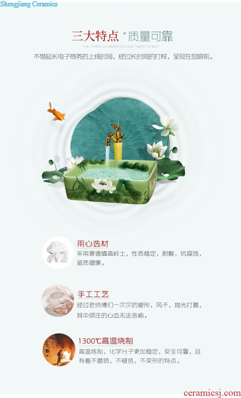 Ceramic balcony wash basin trough large mop mop pool mop pool toilet small household floor mop pool