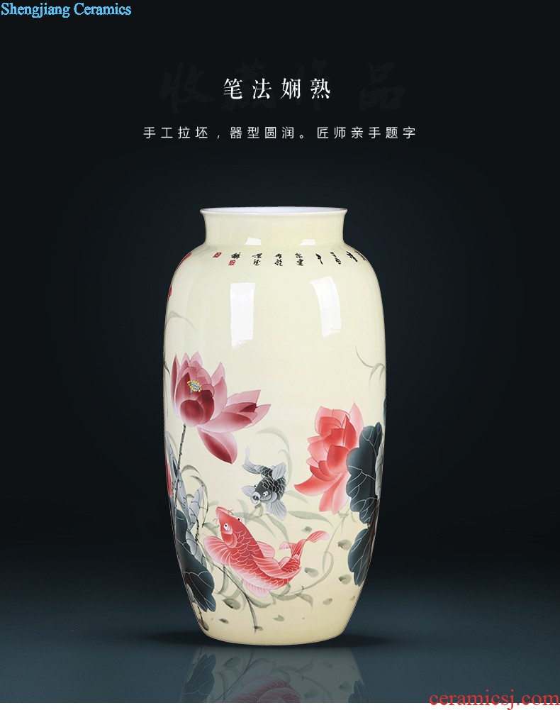 Jingdezhen hand-painted ceramics of blue and white porcelain vase Imitation of classical Ming and qing dynasties antique rich ancient frame furnishing articles Household act the role ofing is tasted