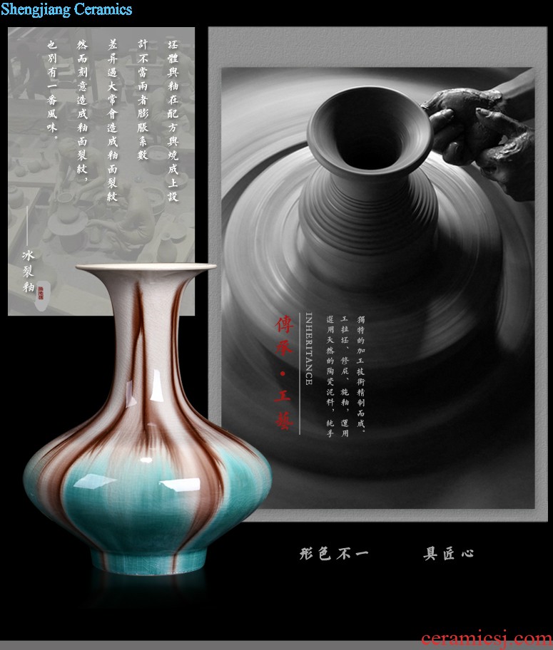 Jingdezhen ceramic sealed cans of restoring ancient ways of household creative caddy trumpet tea POTS portable caddy