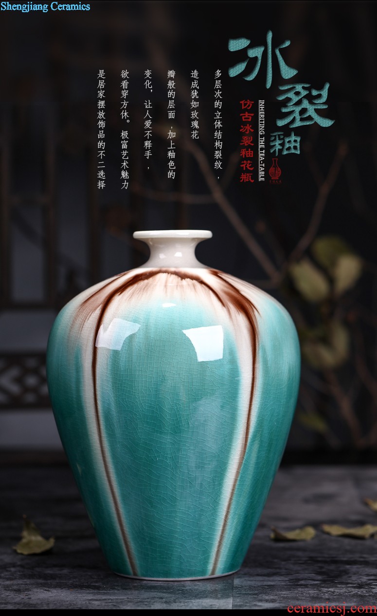 Jingdezhen ceramic sealed cans of restoring ancient ways of household creative caddy trumpet tea POTS portable caddy