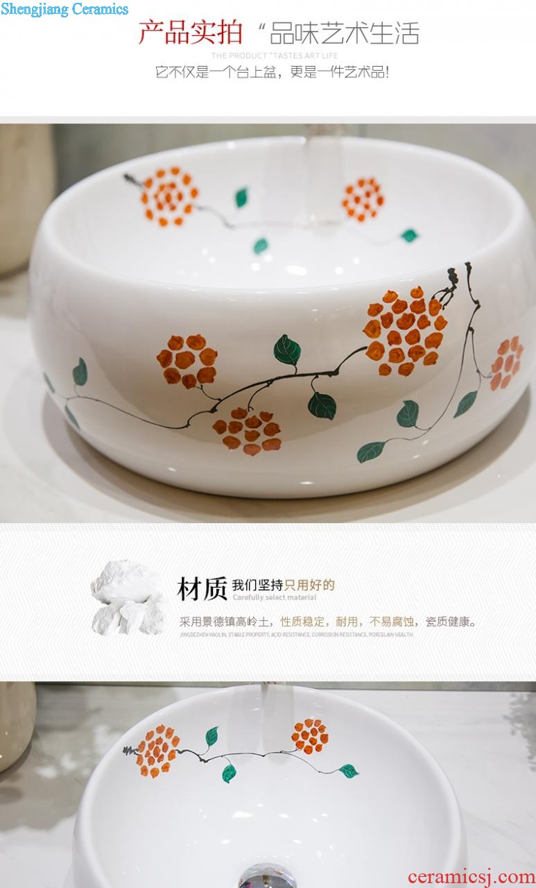 On the ceramic bowl lavatory art basin round continental basin toilet lavabo wash basin filled with flowers