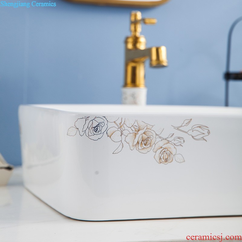 American ceramic lavatory stage basin sink more rectangular ceramic art basin of household water basin