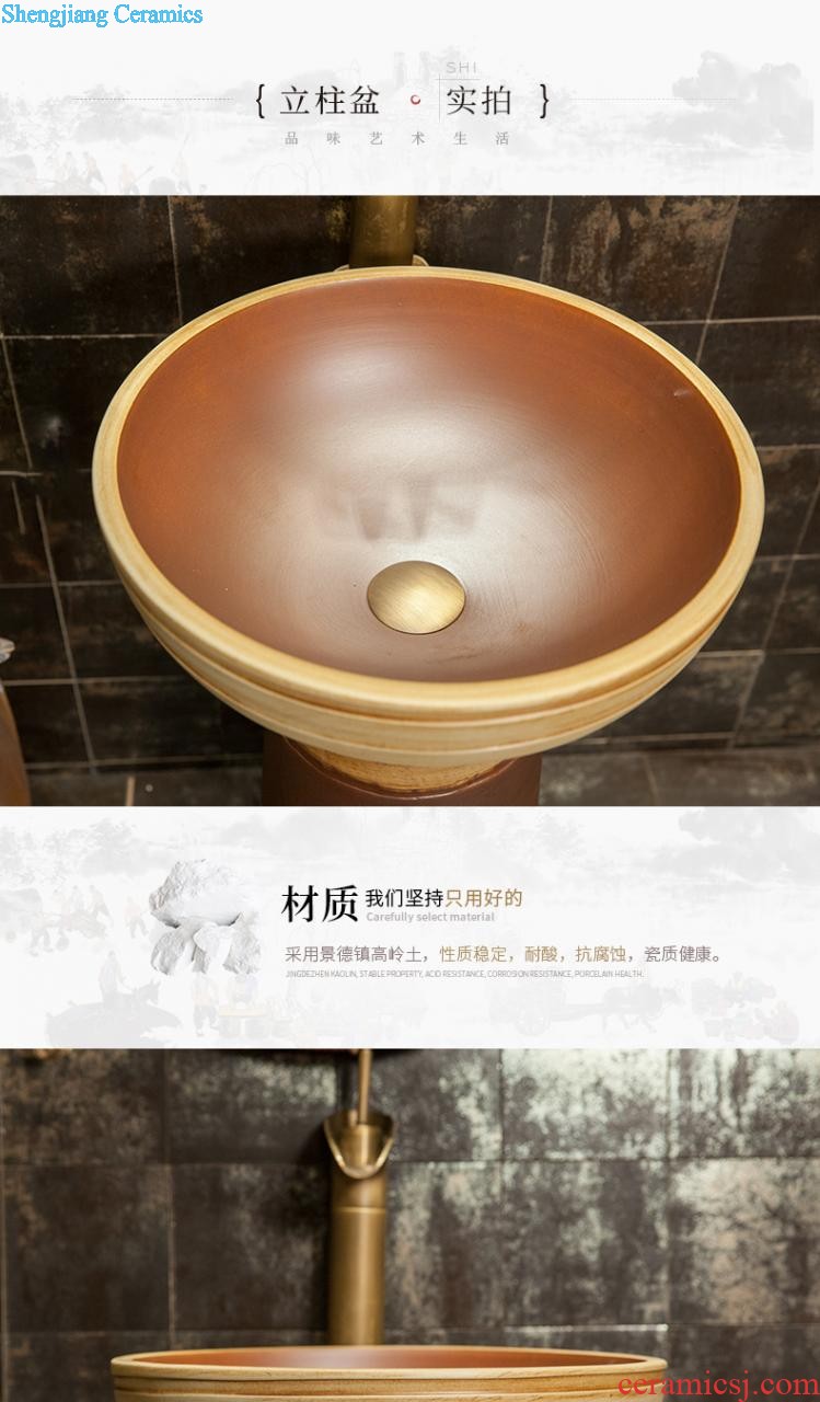 M beautiful balcony separable toilet ceramic basin stage basin lavatory basin that wash a face to wash your hands Huainan xi