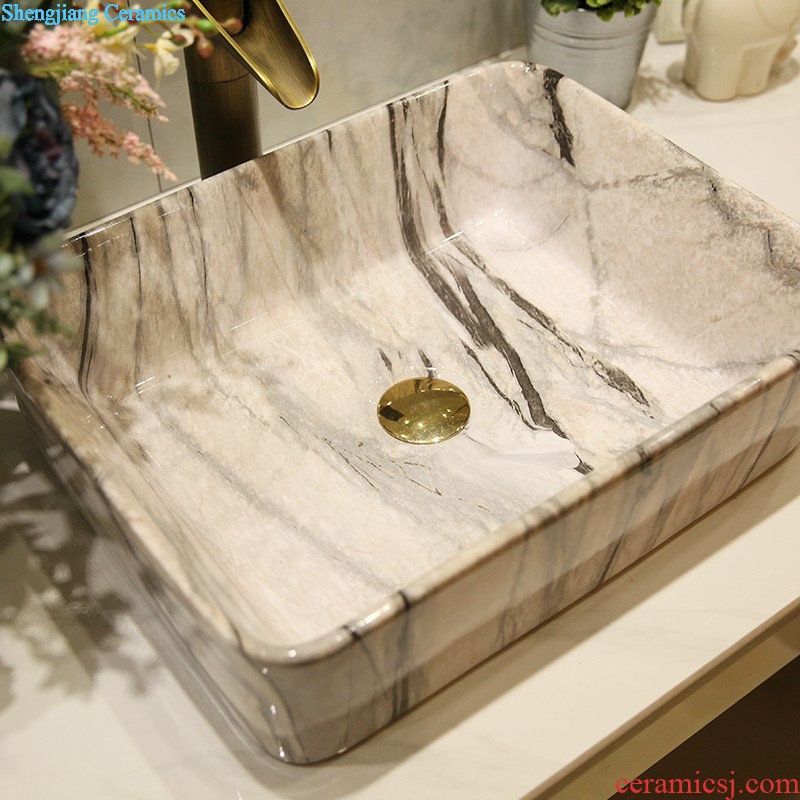 M beautiful stage basin sink ceramic sanitary ware art of the basin that wash a face wash basin Waist drum marble