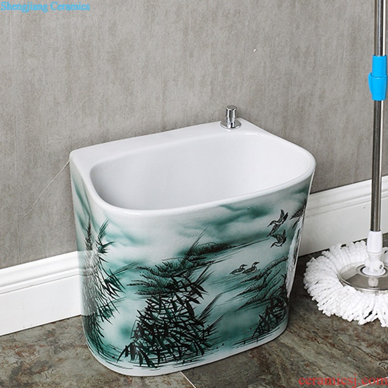 Lavabo ceramic column toilet bowl washing pool balcony sink lavatory toilet pillar landing