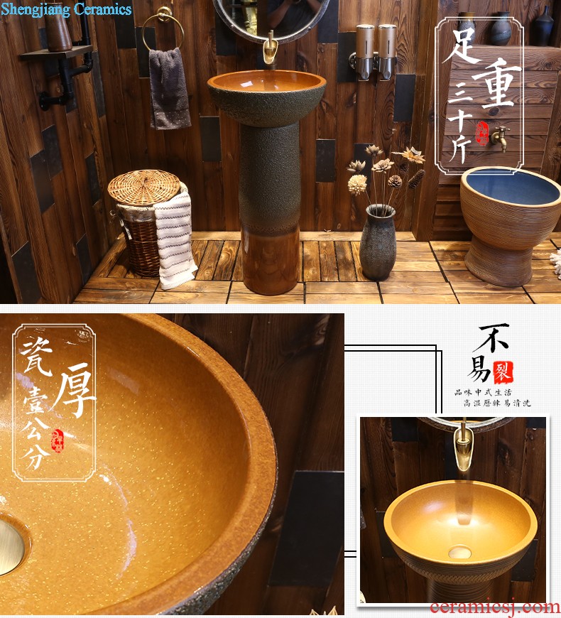 Jia depot Modern Jane European stage basin Sinks ceramic lavabo creative personality art basin