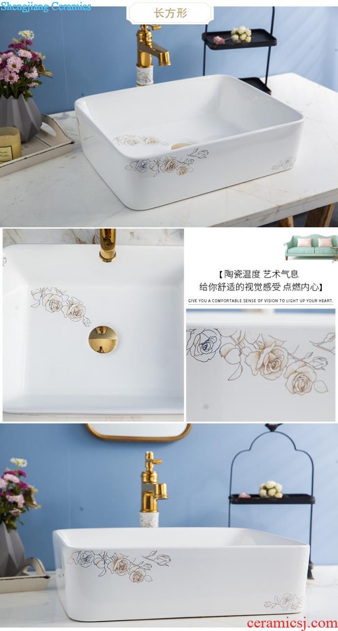 American ceramic lavatory stage basin sink more rectangular ceramic art basin of household water basin