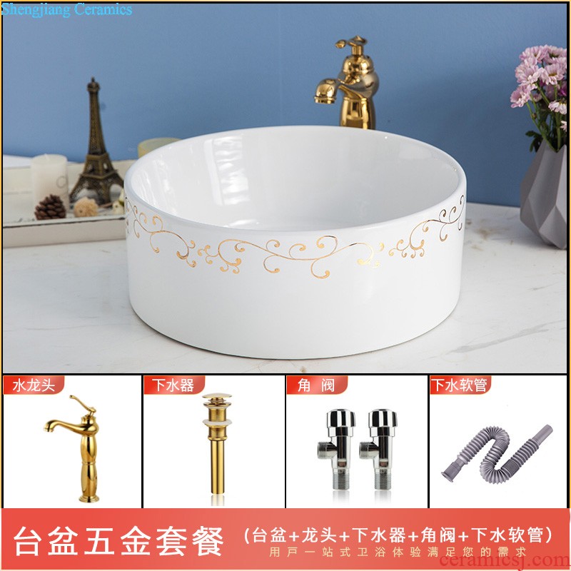 The stage basin sink lavatory ceramic european-style bathroom art basin of the basin that wash a face