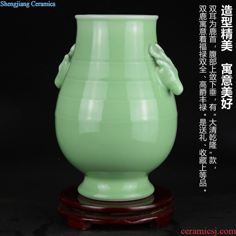 Jingdezhen ceramics celebrity hand-painted porcelain of blue and white porcelain vase household act the role ofing is tasted rich ancient frame large sitting room place