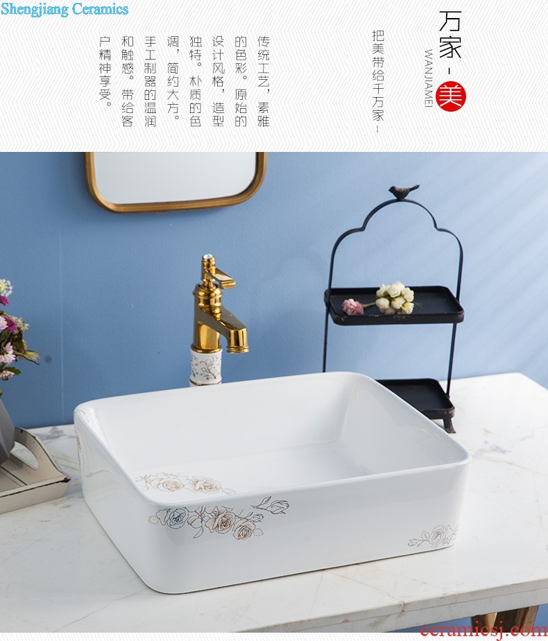 American ceramic lavatory stage basin sink more rectangular ceramic art basin of household water basin