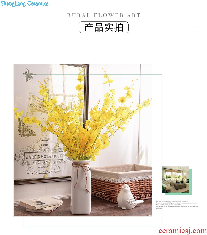 Jingdezhen landing large vases, pottery and porcelain the sitting room is contemporary and contracted style the dried flower arranging home furnishing articles