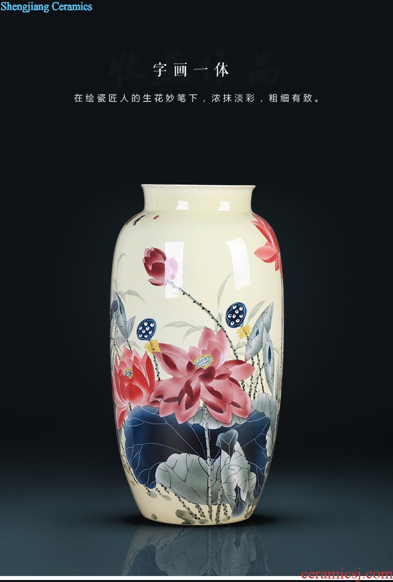 Jingdezhen hand-painted ceramics of blue and white porcelain vase Imitation of classical Ming and qing dynasties antique rich ancient frame furnishing articles Household act the role ofing is tasted