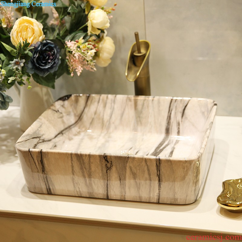 M beautiful stage basin sink ceramic sanitary ware art of the basin that wash a face wash basin Waist drum marble