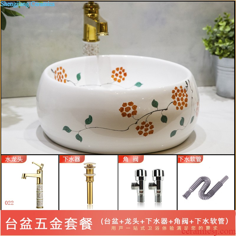 On the ceramic bowl lavatory art basin round continental basin toilet lavabo wash basin filled with flowers