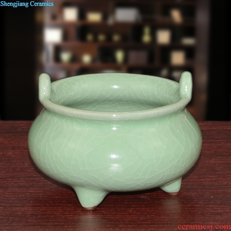 Jingdezhen ceramic ox furnishing articles home office TV ark creative arts and crafts opening gifts decorations