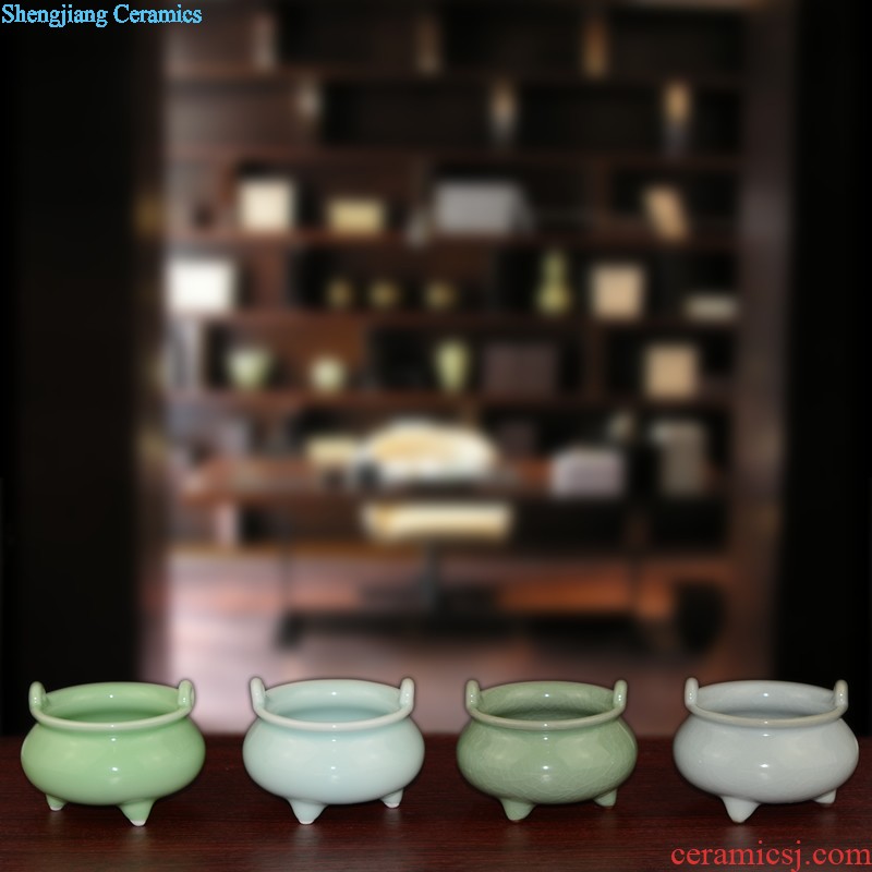 Jingdezhen ceramic ox furnishing articles home office TV ark creative arts and crafts opening gifts decorations