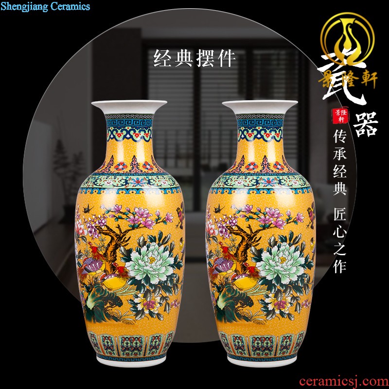 Jingdezhen ceramics hand-painted vases, flower arrangement wine porch home decoration sitting room TV ark furnishing articles