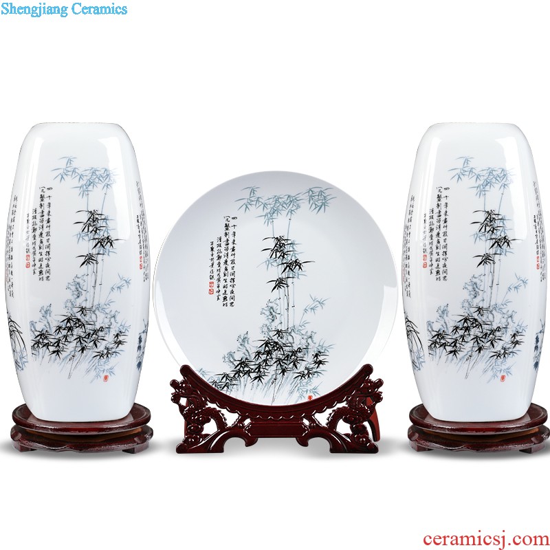 Archaize of jingdezhen ceramics kiln borneol crackle vases, modern household act the role ofing is tasted handicraft furnishing articles in the living room