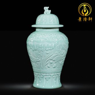 Jingdezhen ceramics hand-painted vases, flower arrangement wine porch home decoration sitting room TV ark furnishing articles