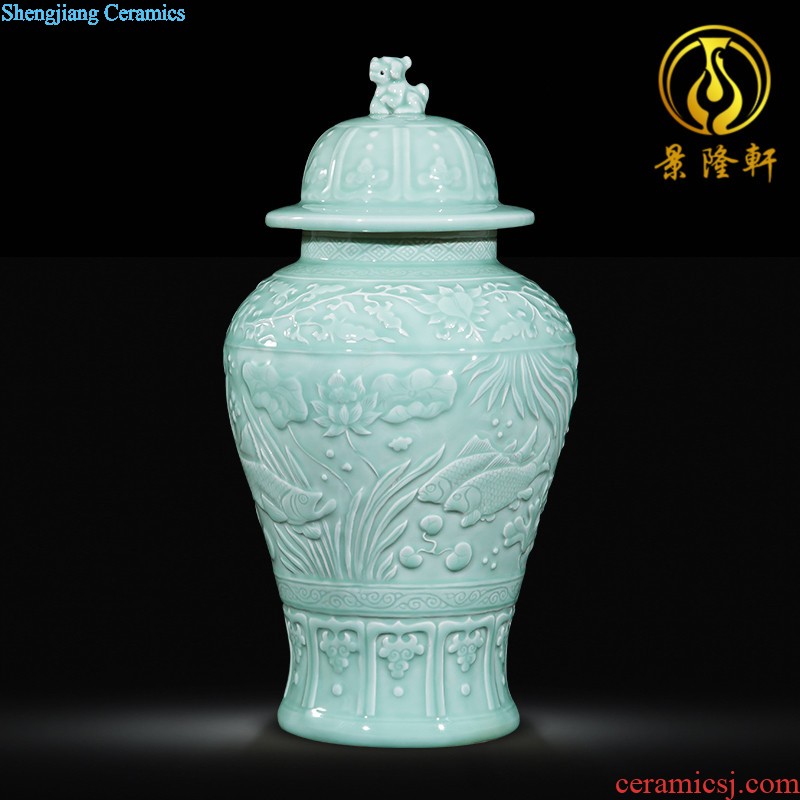 Jingdezhen ceramics hand-painted vases, flower arrangement wine porch home decoration sitting room TV ark furnishing articles