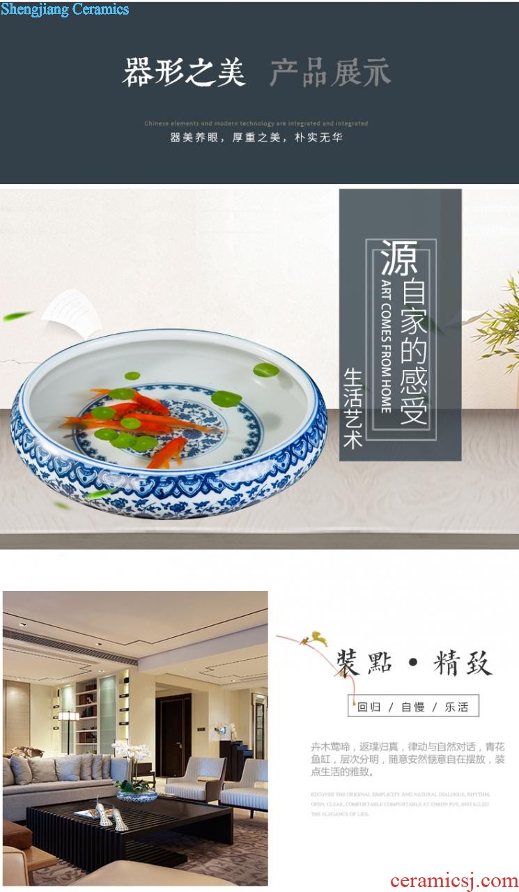 Archaize ceramic decorative carving Ceramic porcelain plate painting Central scroll painting wall paintings Jingdezhen famous hand draw the traditional Chinese painting