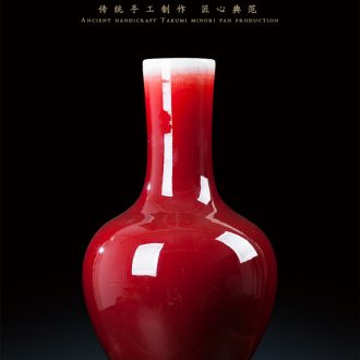 Contracted and contemporary jingdezhen chinaware big vase flower arrangement, household decoration hotel wine accessories furnishing articles