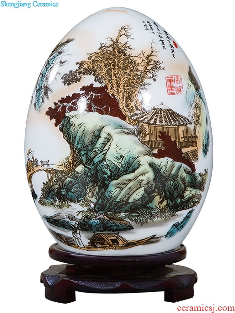 Jingdezhen ceramics vase crack Chinese penjing flower arranging porcelain wine handicraft decorative household items