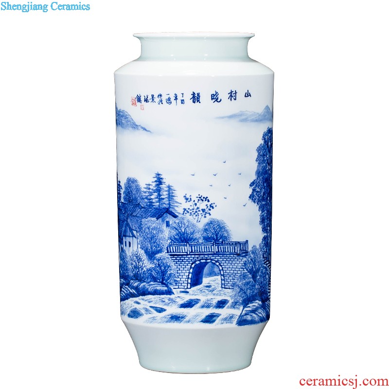 Jingdezhen ceramics hand-painted vases, flower arrangement wine porch home decoration sitting room TV ark furnishing articles