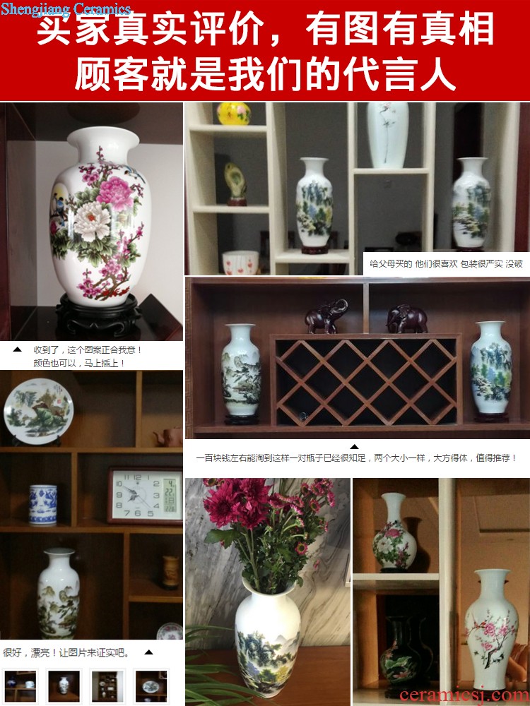 Jingdezhen ceramics furnishing articles act the role ofing is tasted household decoration of Chinese style decoration plate sitting room porch ark TV ark