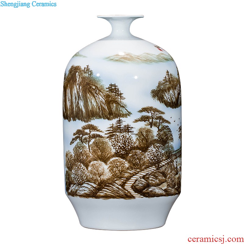 Jingdezhen ceramics hand-painted vases, flower arrangement wine porch home decoration sitting room TV ark furnishing articles