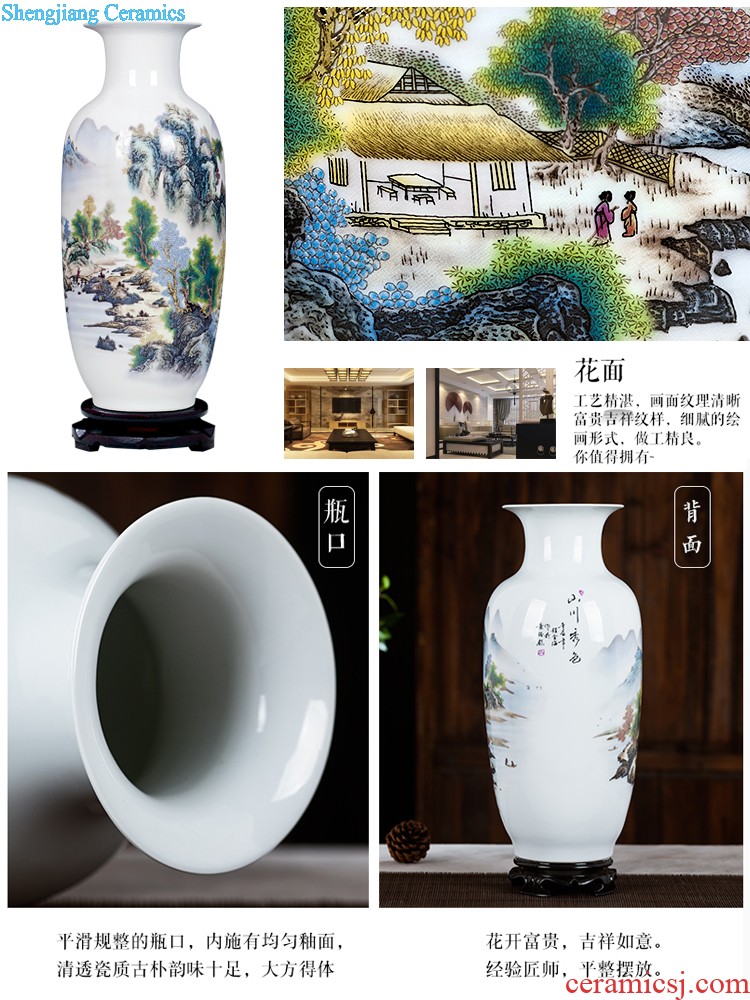 Jingdezhen ceramics furnishing articles act the role ofing is tasted household decoration of Chinese style decoration plate sitting room porch ark TV ark