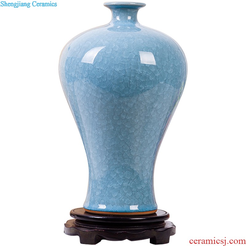 Jingdezhen ceramics vase of contemporary and contracted home sitting room handicraft wine creative egg ornament furnishing articles