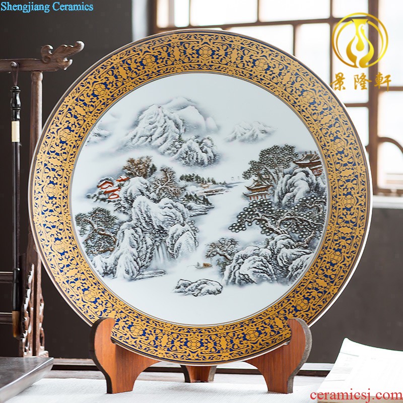 Archaize of jingdezhen ceramics craft vase hankage green rich ancient frame wine sitting room adornment home furnishing articles