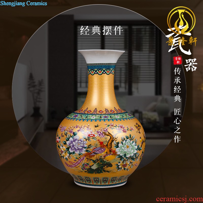 Jingdezhen ceramics vase furnishing articles flower arranging device small porcelain wine sitting room decorates porch decoration household act the role ofing is tasted