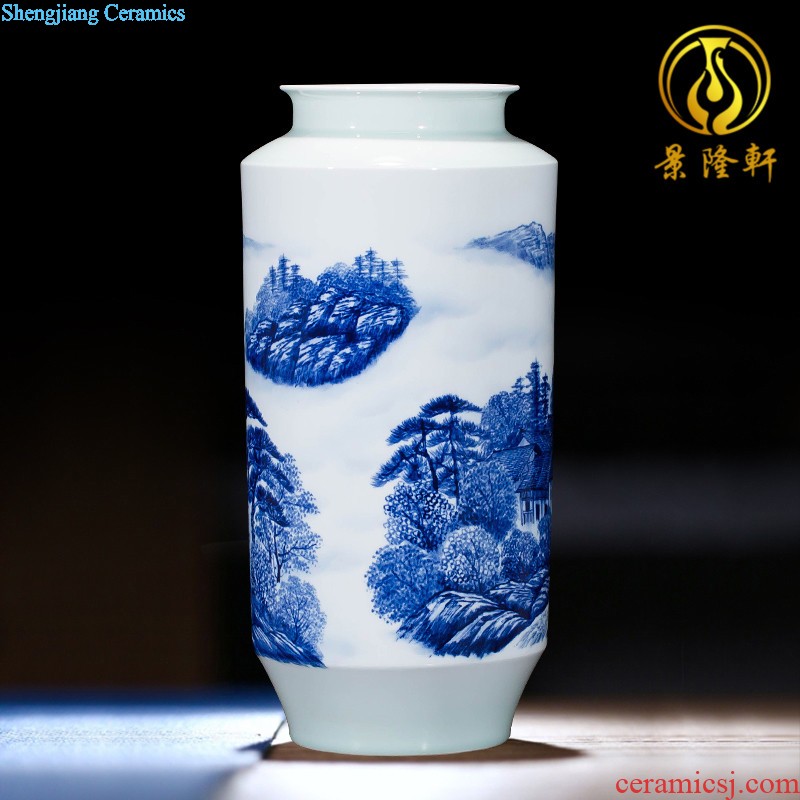 Jingdezhen ceramics hand-painted vases, flower arrangement wine porch home decoration sitting room TV ark furnishing articles