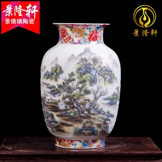 Jingdezhen ceramics hand-painted porcelain vase wine porch home wine ark adornment sitting room TV ark furnishing articles