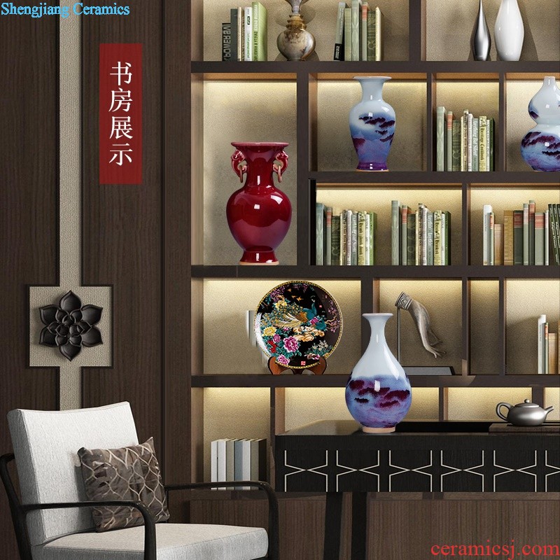 Jingdezhen ceramics powder enamel Chinese floret bottle arranging flowers home wine ark adornment handicraft furnishing articles sitting room