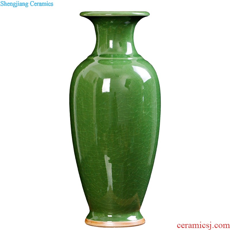 Jingdezhen ceramics China red vase Chinese flower arranging TV ark, porch place home wedding celebrations