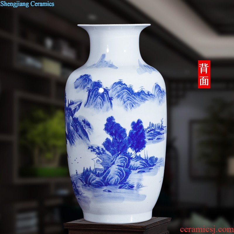 Jingdezhen ceramics furnishing articles household decorations hanging dish sitting room ark large Chinese arts and crafts decorative plate