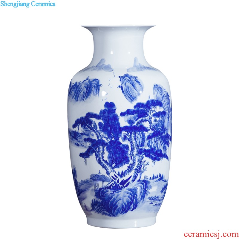 Jingdezhen ceramics furnishing articles household decorations hanging dish sitting room ark large Chinese arts and crafts decorative plate