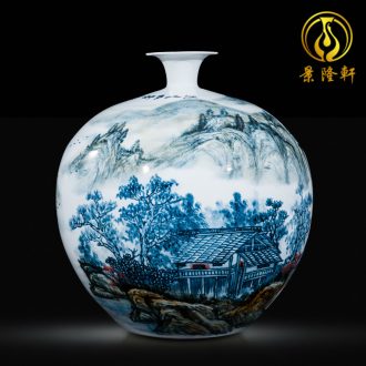 Jingdezhen ceramics vase China red longfeng gourd home sitting room adornment feng shui is festival furnishing articles