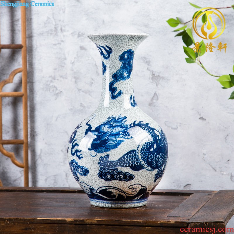 Jingdezhen creative home sitting room decoration plate desktop furnishing articles ceramics handicraft figure doors of the town house to ward off bad luck