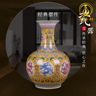 Creative vases, contemporary and contracted household living room TV ark place jingdezhen ceramics restaurant ikebana arts and crafts