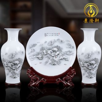 Jingdezhen ceramic vase furnishing articles flower arrangement is archaize sitting room imperial jun porcelain household act the role ofing is tasted wine crafts