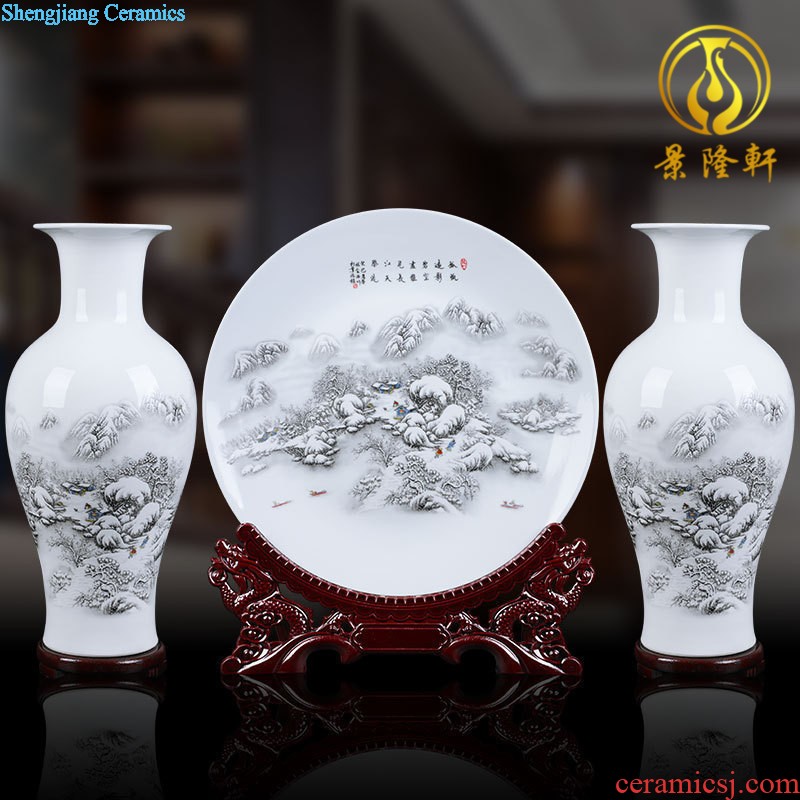 Jingdezhen ceramic vase furnishing articles flower arrangement is archaize sitting room imperial jun porcelain household act the role ofing is tasted wine crafts