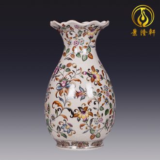 Jingdezhen ceramics hand-painted vases, flower arrangement wine porch home decoration sitting room TV ark furnishing articles